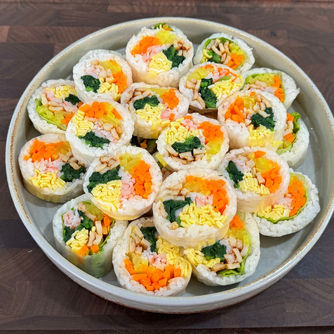 Try This Gluten-free Healthy and Delicious Rice Paper Kimbap!