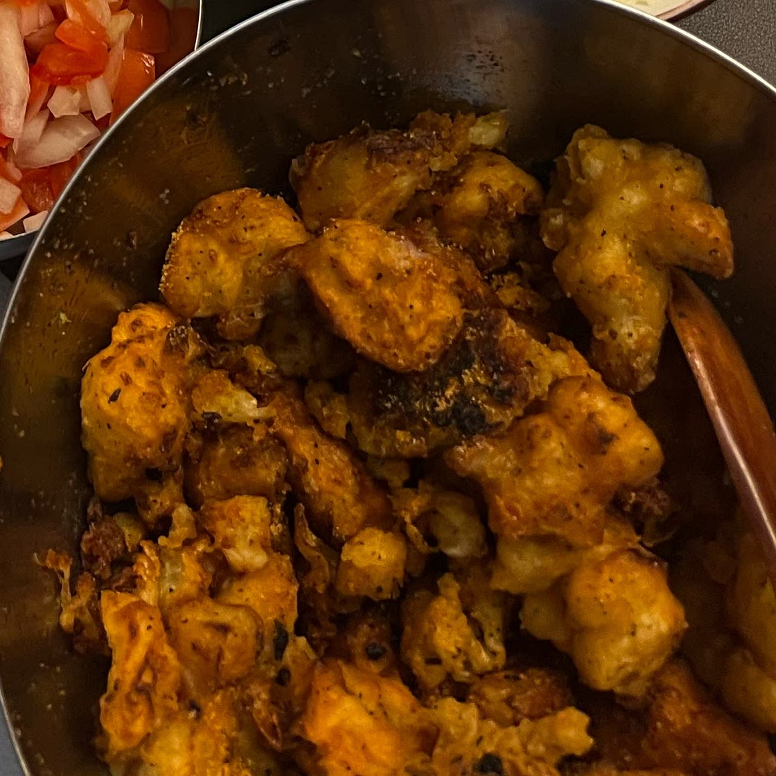 Crispy Beer Battered Cauliflower (with Seaweed Caper Mayo)