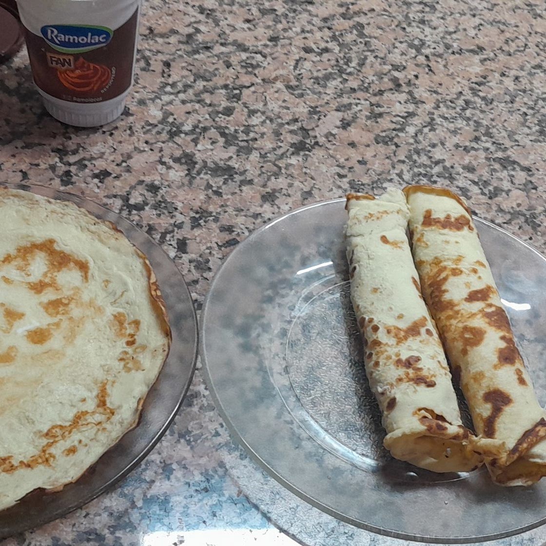 Panqueques con dulce de leche