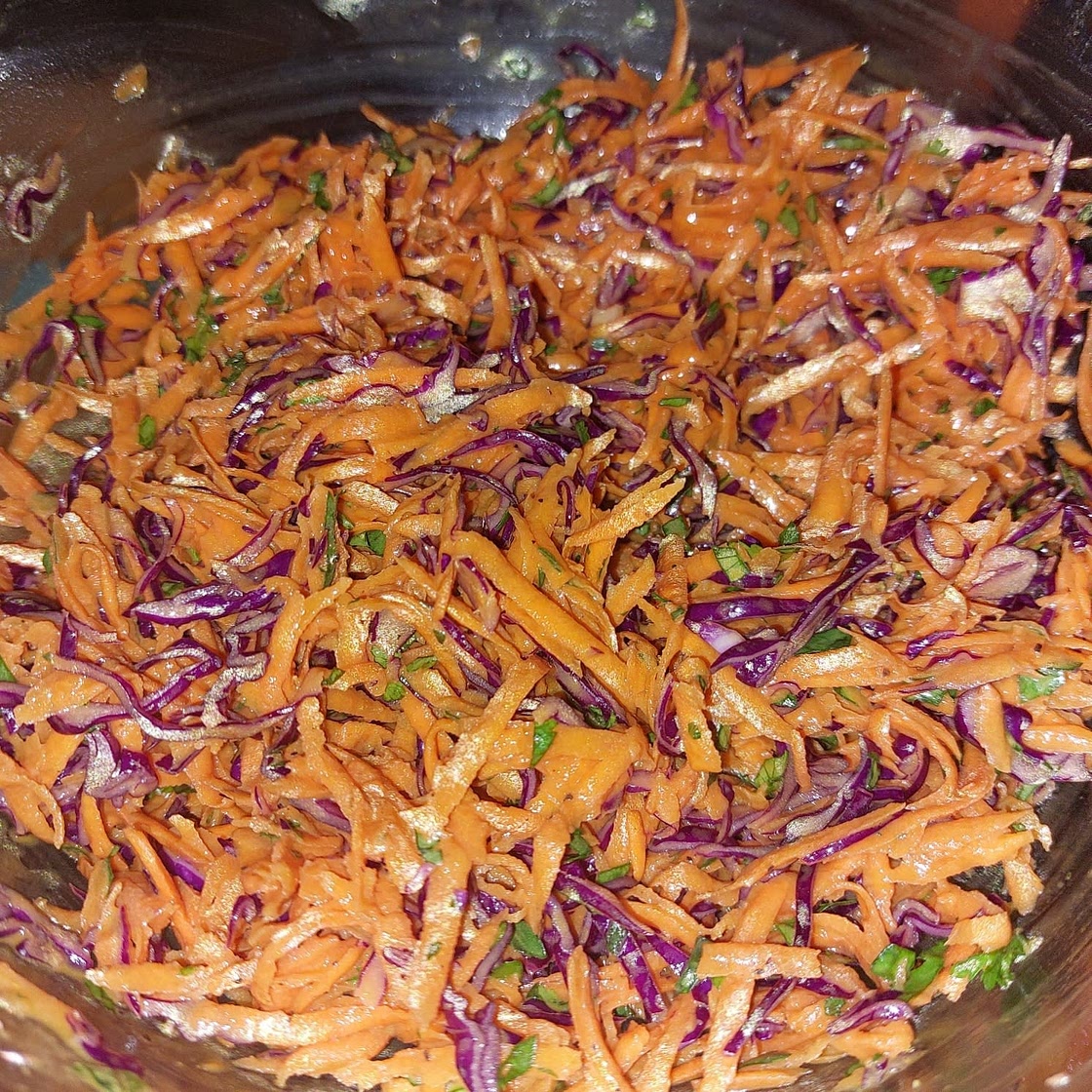 French Grated Carrot Salad with Lemon Dijon Vinaigrette