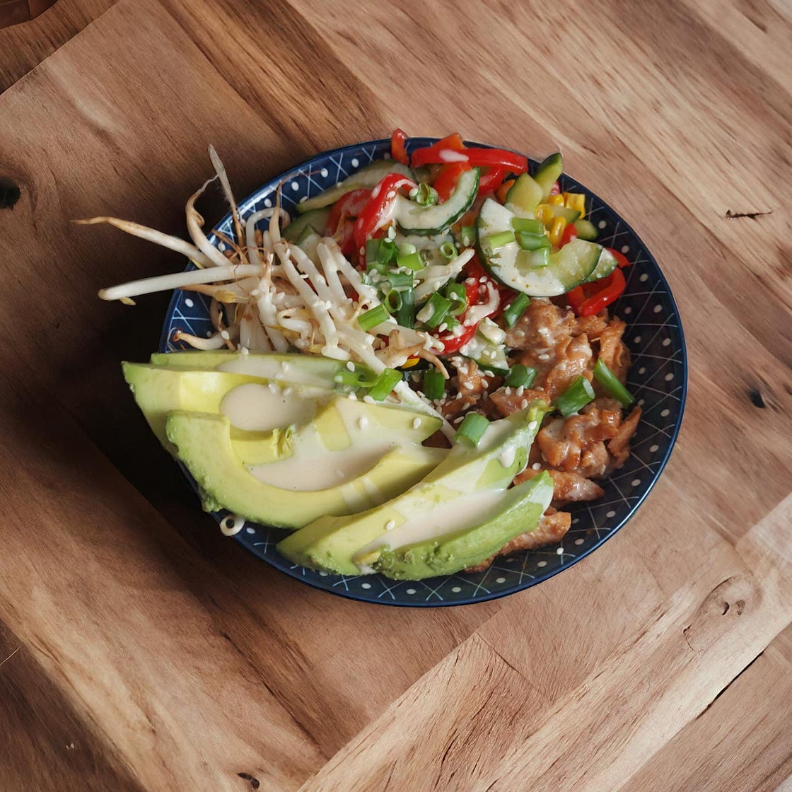 Powerhouse Black Rice & Salmon Poke Bowl