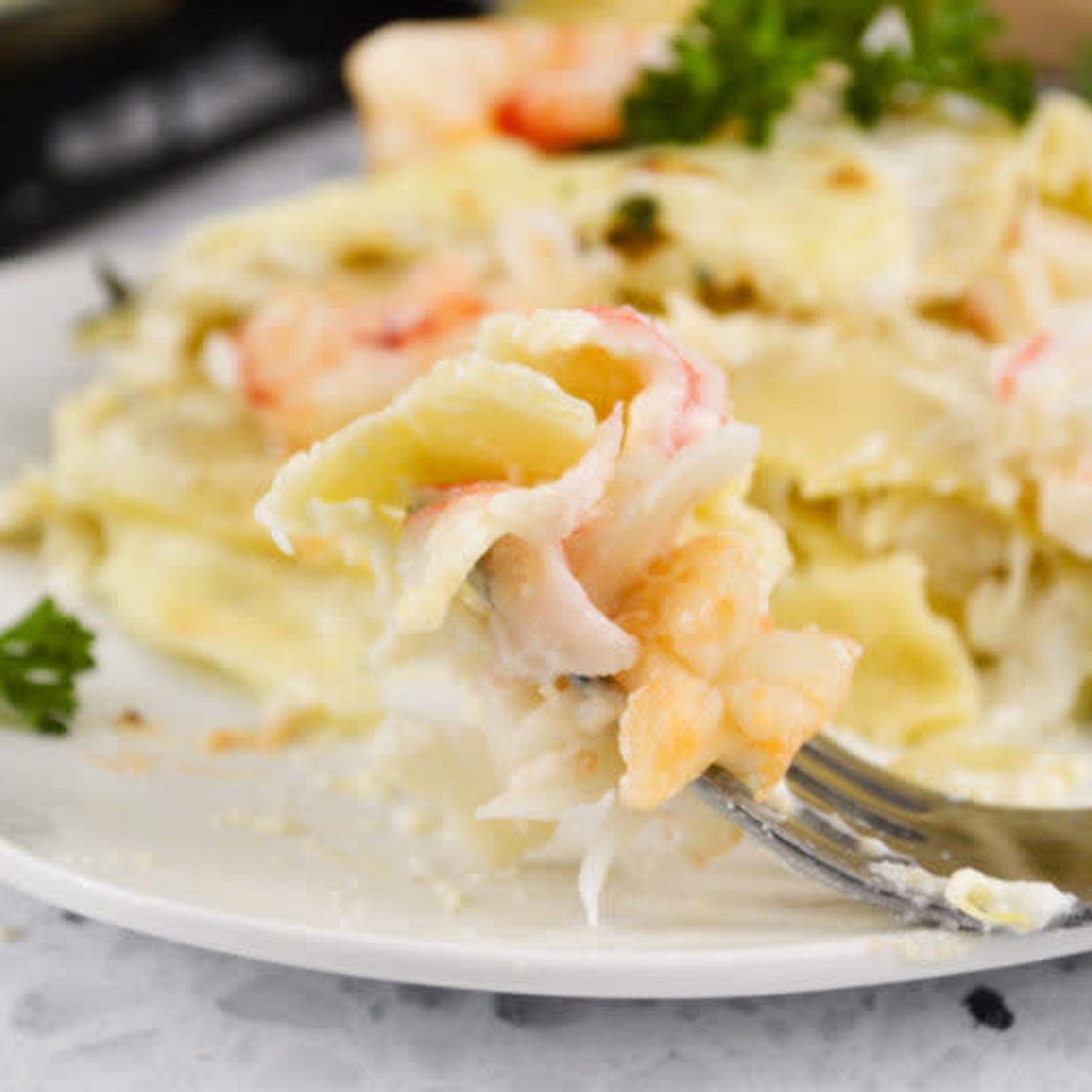 Simple Seafood Lasagna