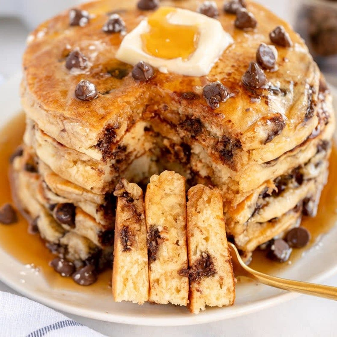 Marry Me Mocha Chocolate Chip Pancakes