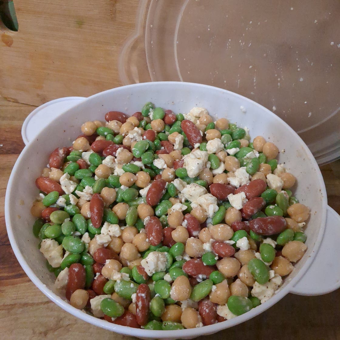 Three Bean Feta Salad