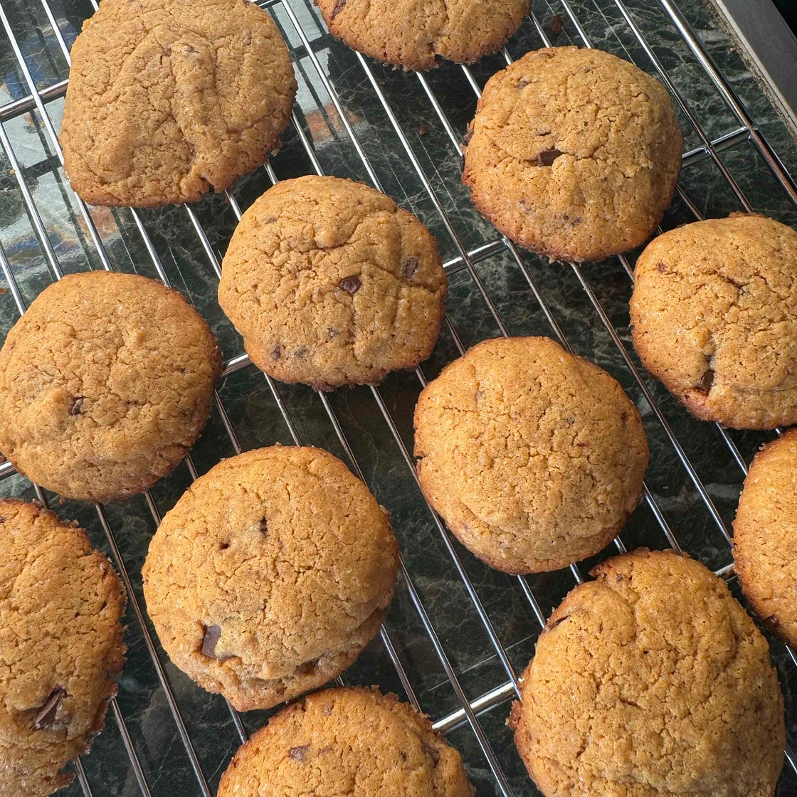 Peanut butter chocolate chunk cookies