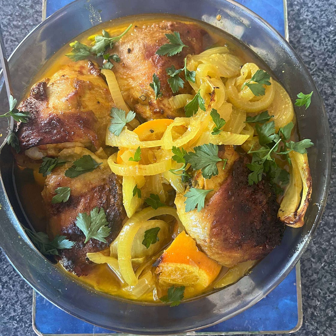 Mediterranean Roast Chicken with Turmeric and Fennel