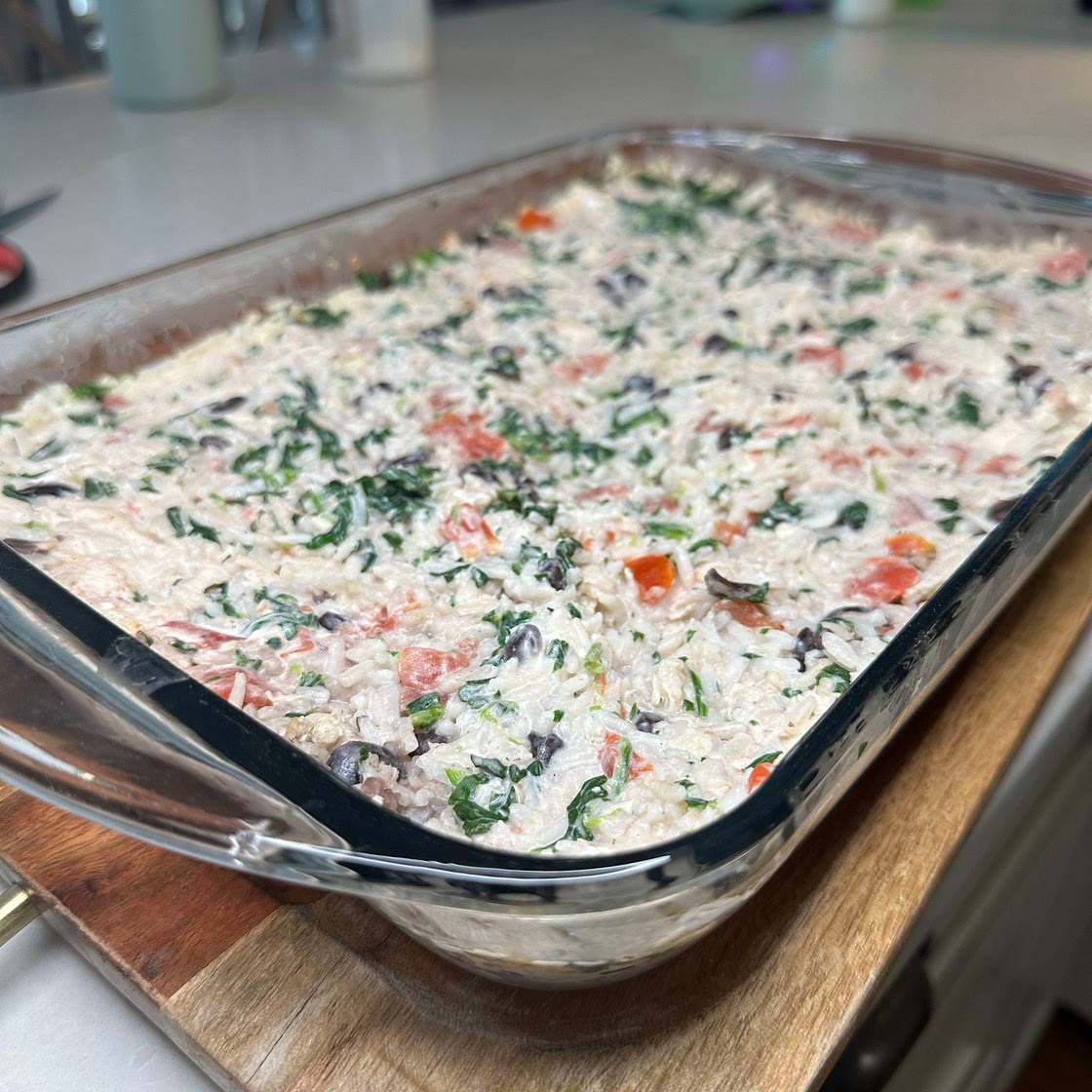 White Chicken Chili Casserole 