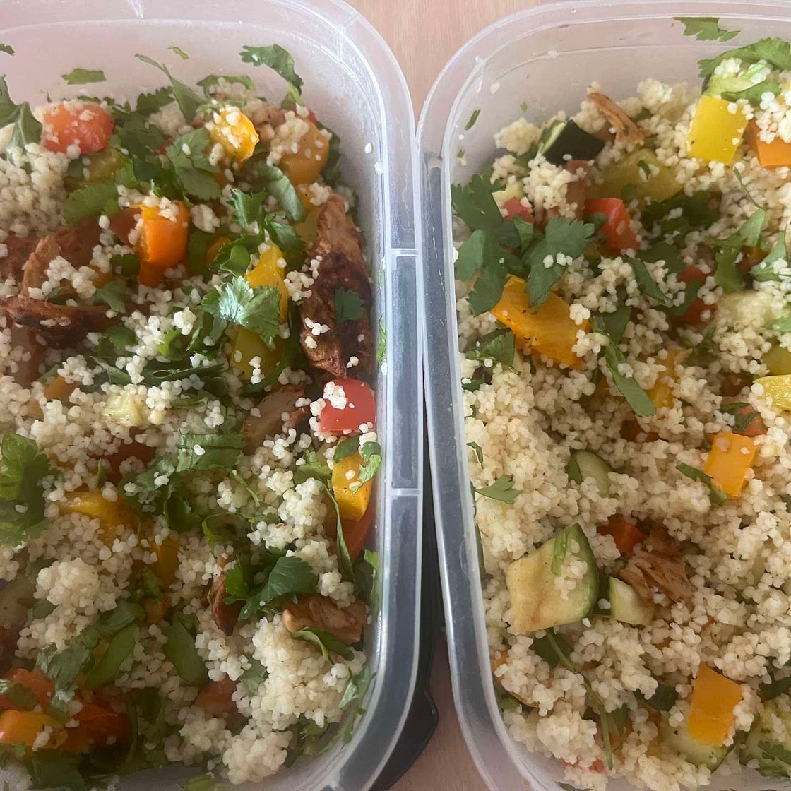 summer "chicken" couscous