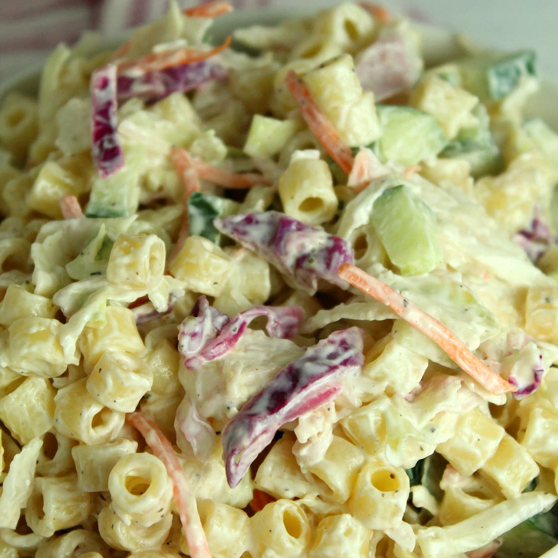 Coleslaw Pasta Salad