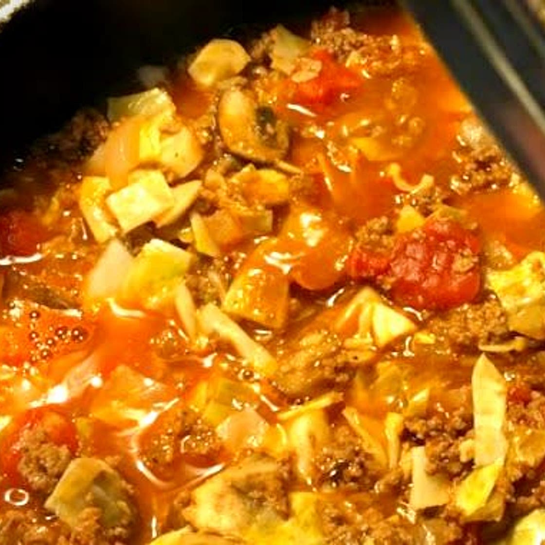 Crockpot Cabbage Roll Soup!