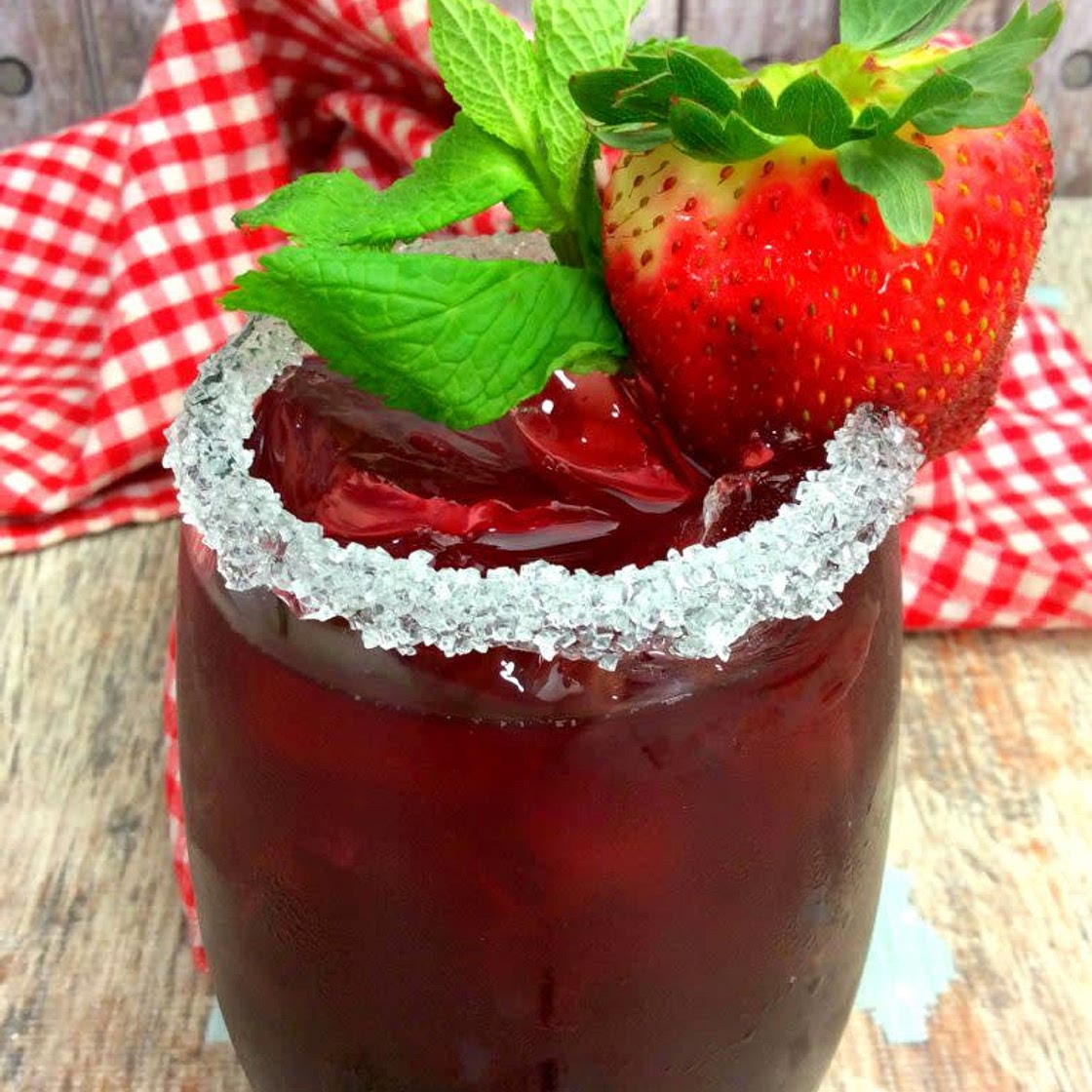 Tickle Me Strawberry Triple Crown Cocktail