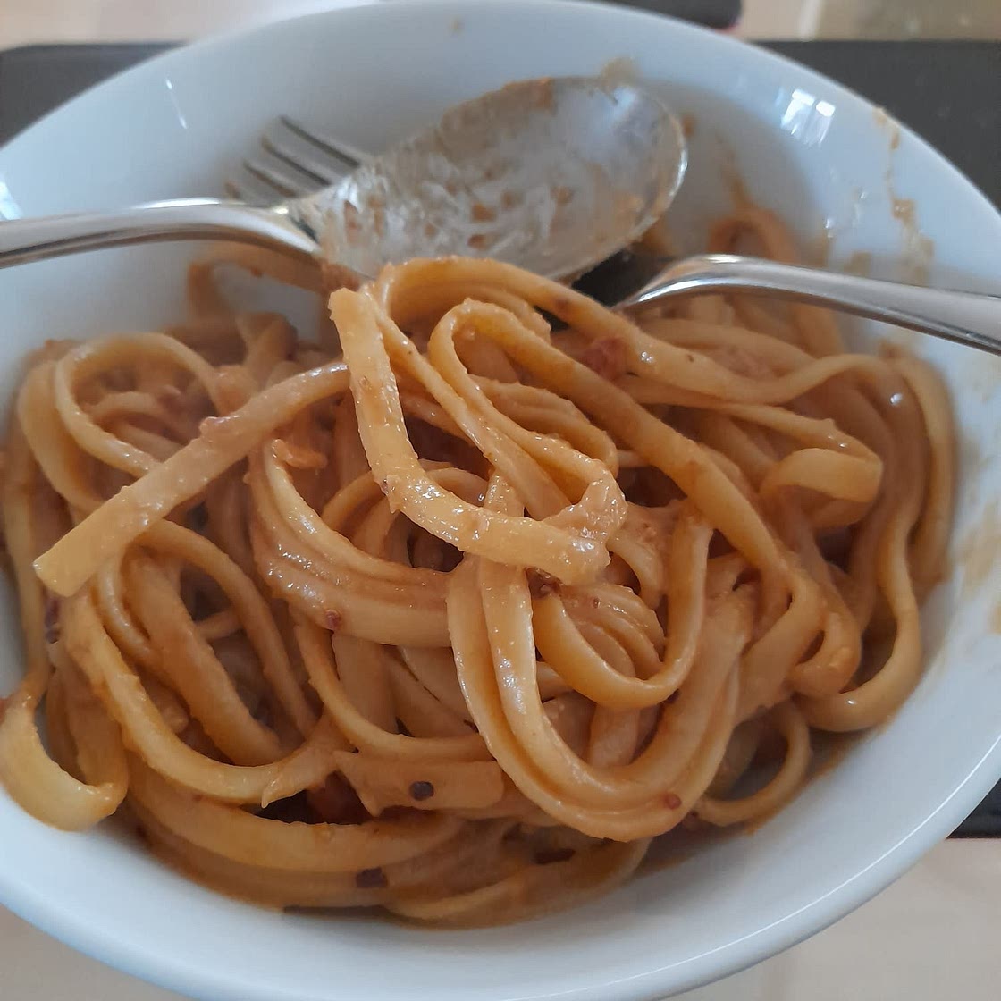 10 minutes Peanut Chili Noodles