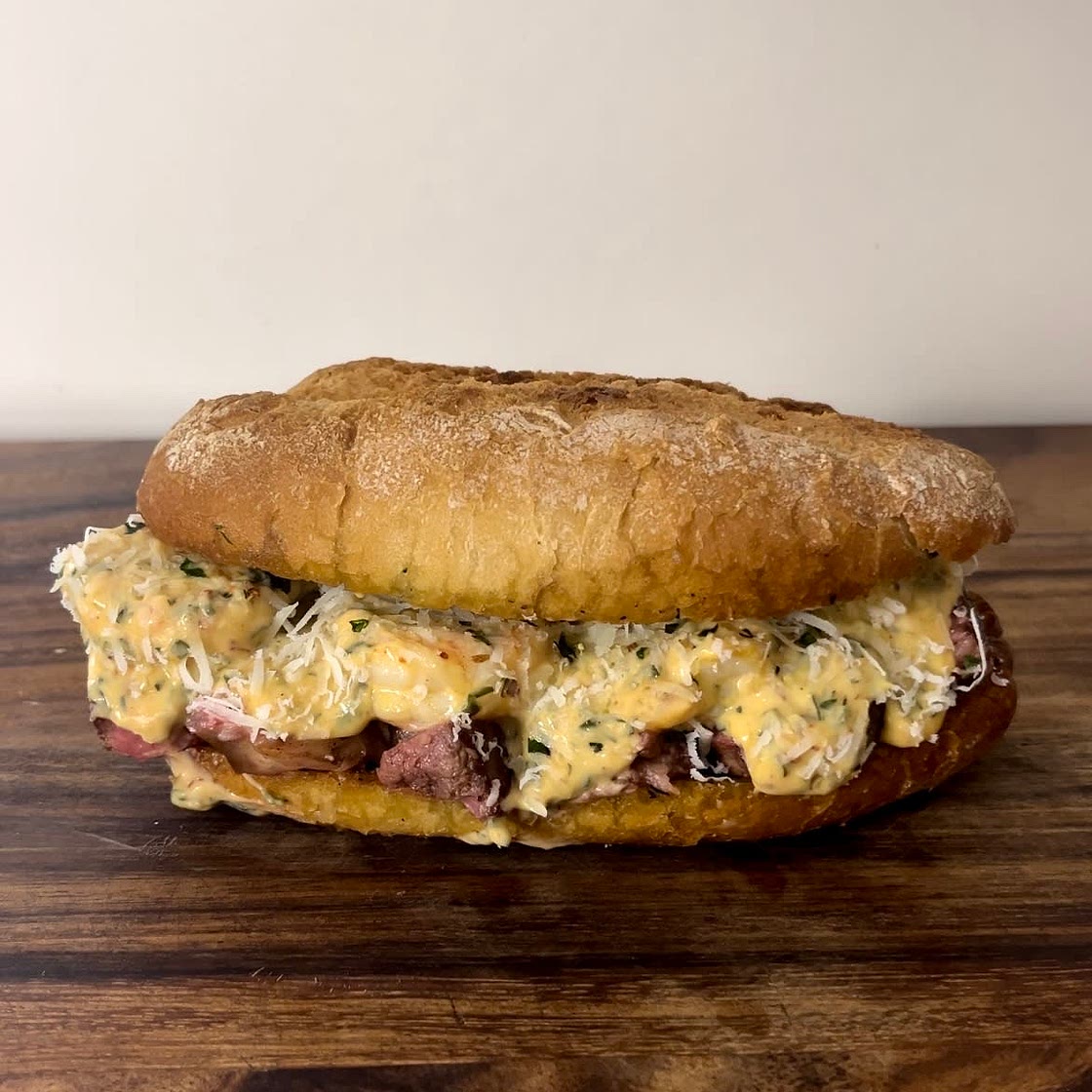 Surf and turf sandwich