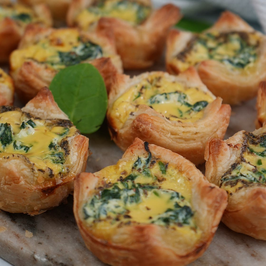 Ricotta and Spinach Puffs