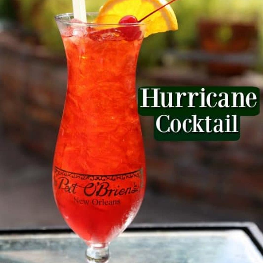 Copy Cat Pat O'brien Hurricane Cocktail