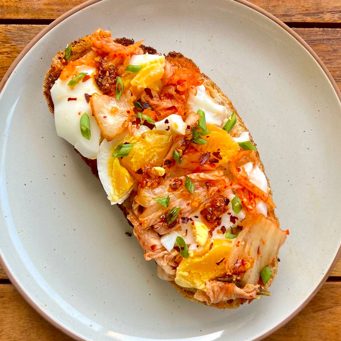 Kimchi Egg Toast
