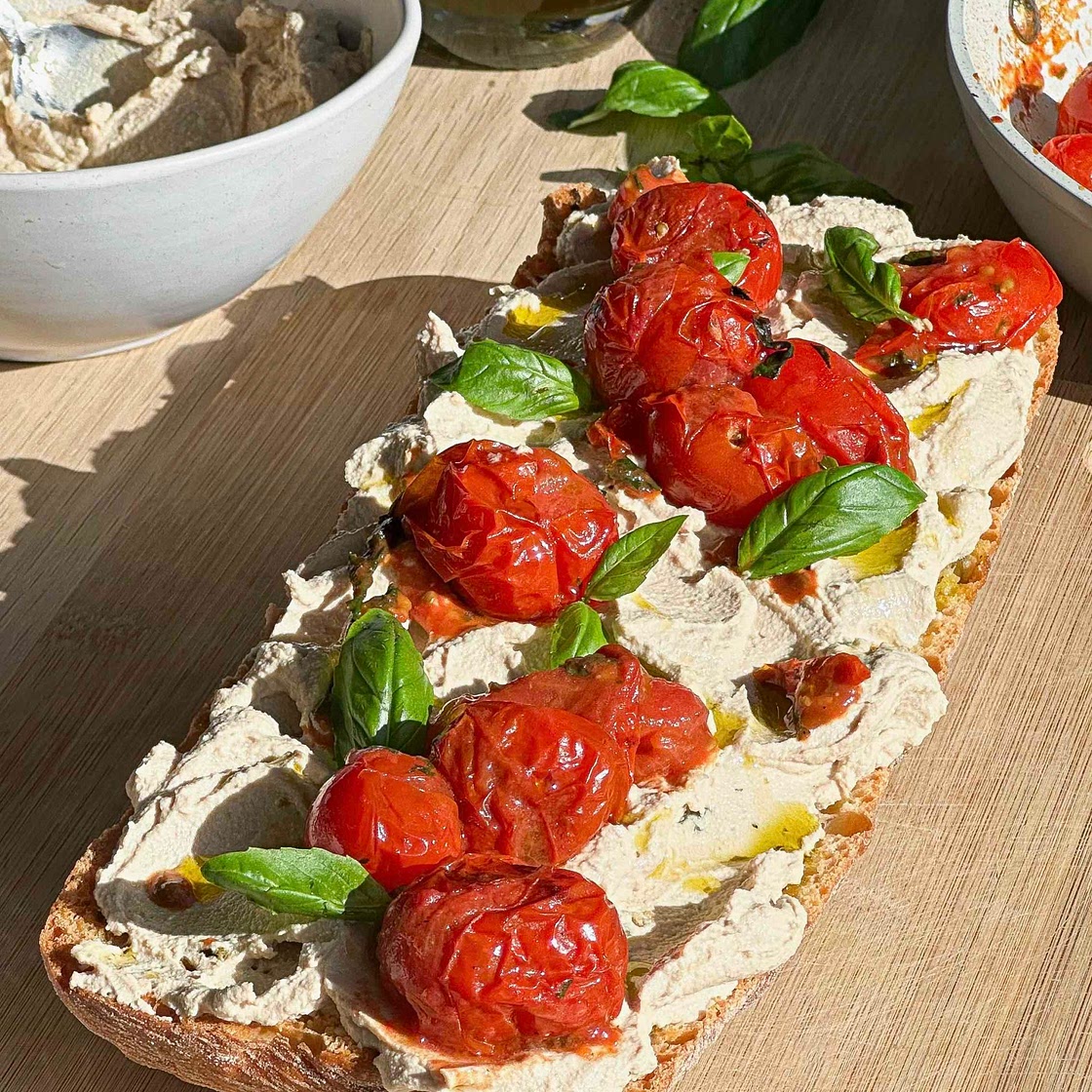 Whipped ricotta garlic ciabatta