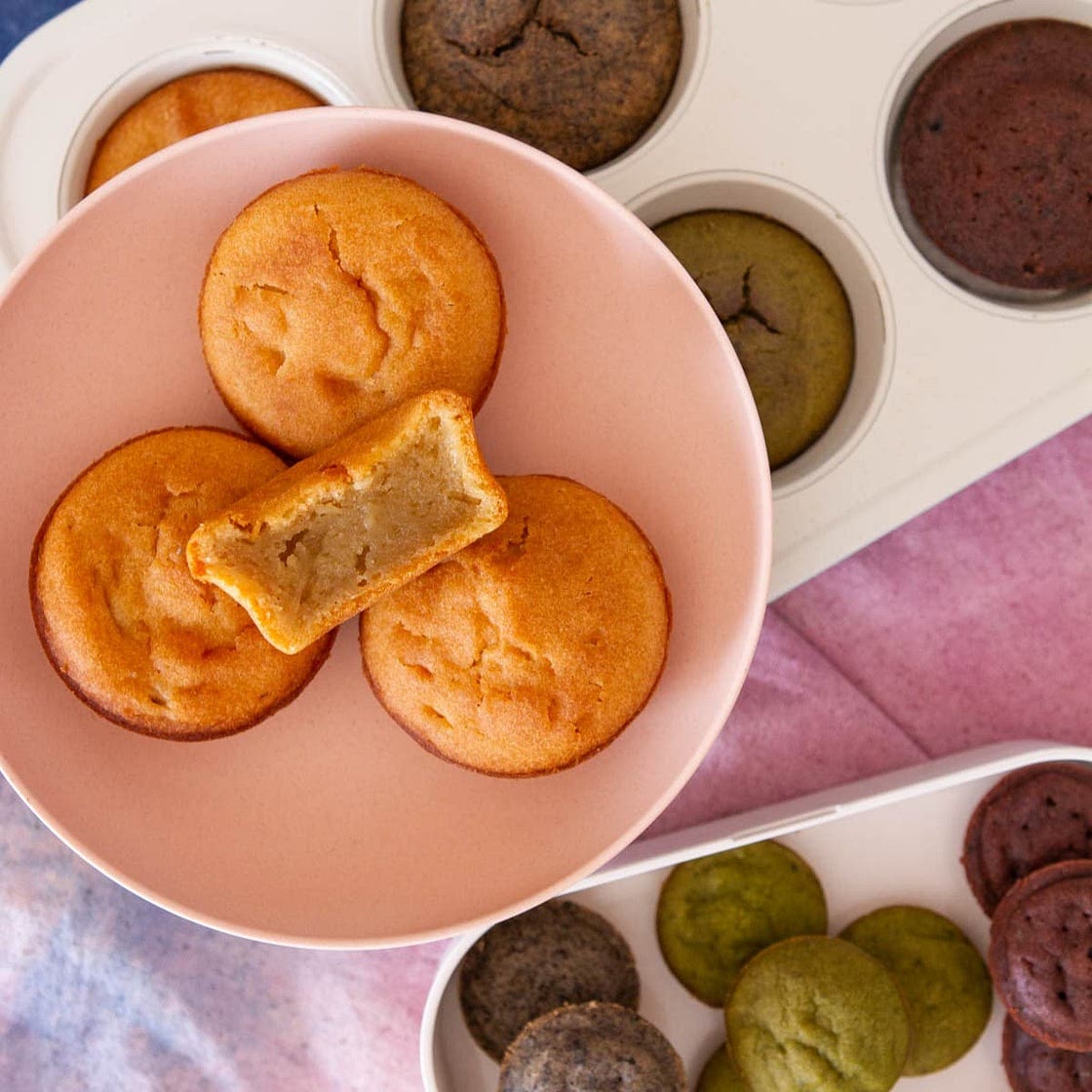 easy mochi muffin (cupcakes) with a magical crust