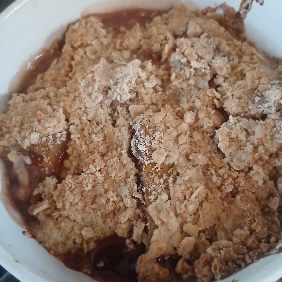 Individual Pear Cranberry Crisps