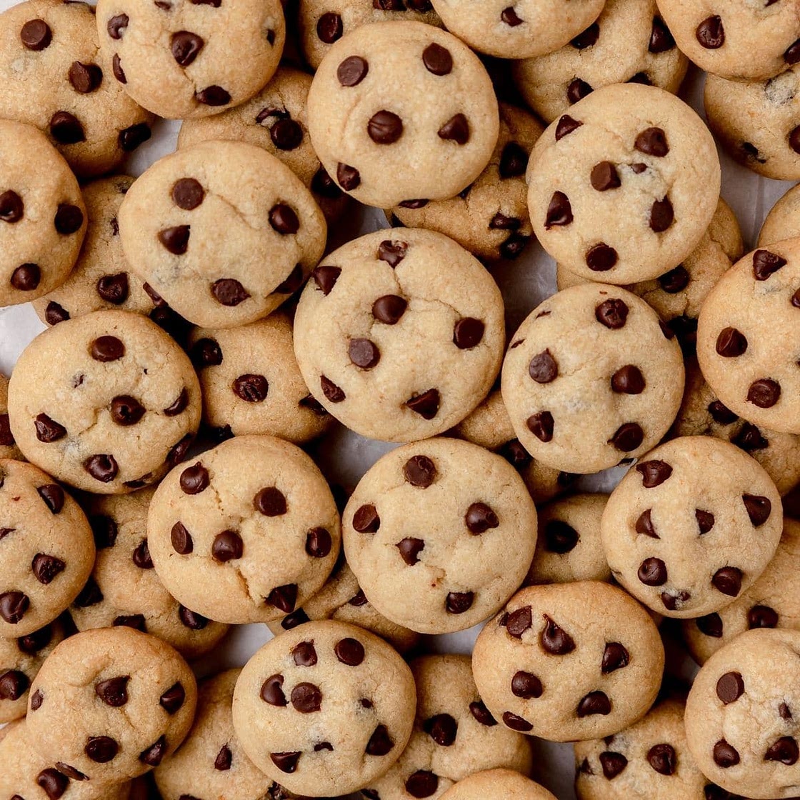 Mini Brown Butter Chocolate Chip Cookies