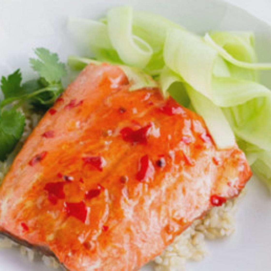 Broiled Salmon with Thai Sweet Chili Glaze Recipe