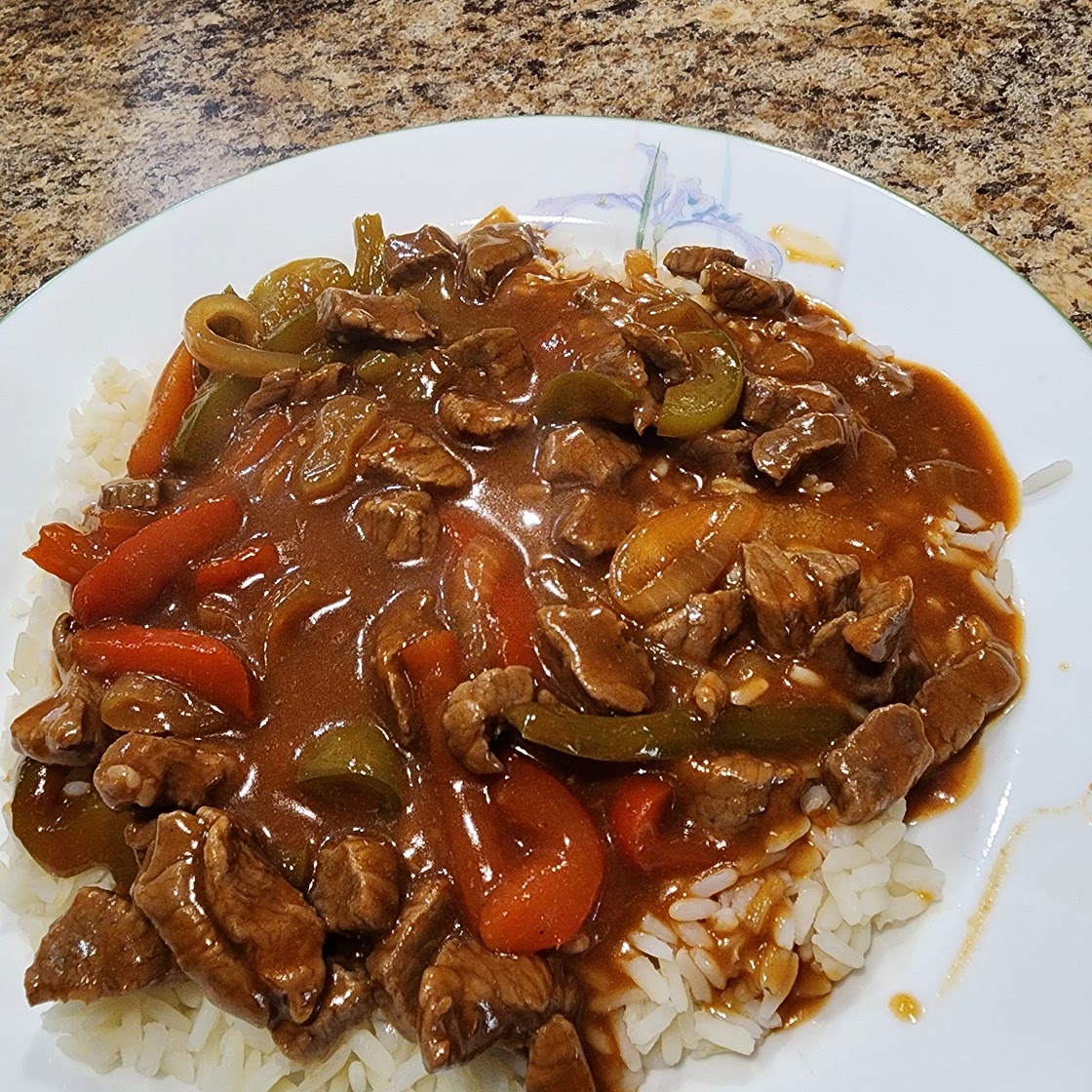 Pepper Steak in Brown Sauce