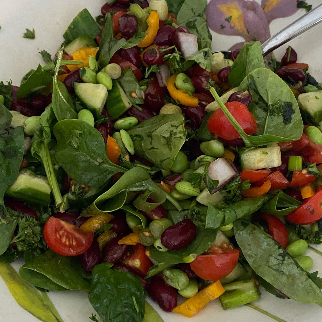 Lentil lunch bowl