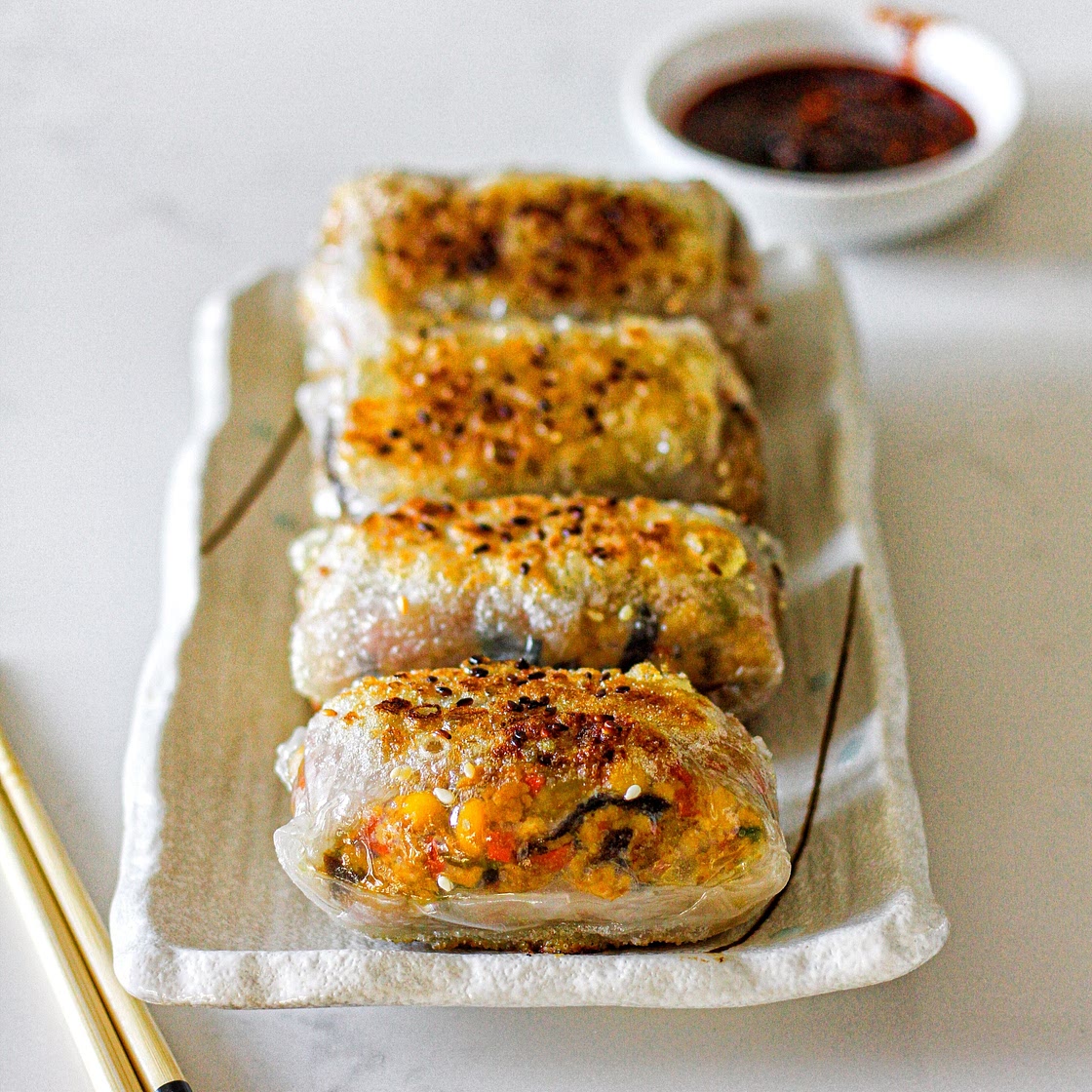 Rice Paper Dumplings with Veggie Tofu Fillings | Vegan GF
