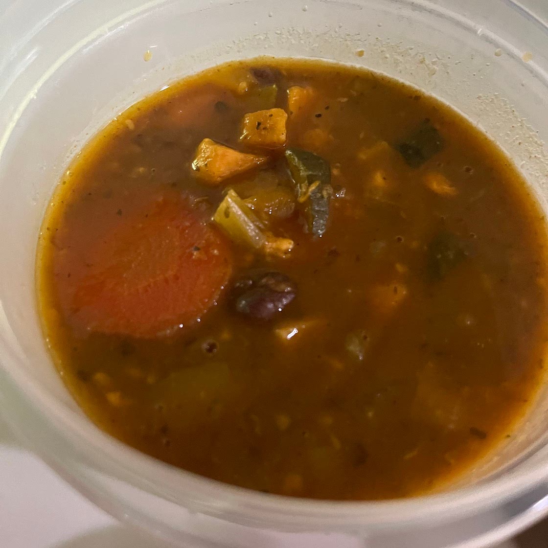 Black bean and sweet potato soup