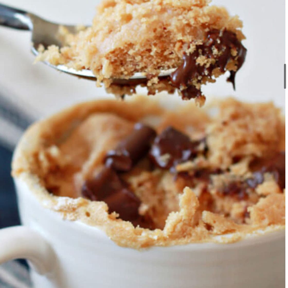 Peanut butter mug cake 