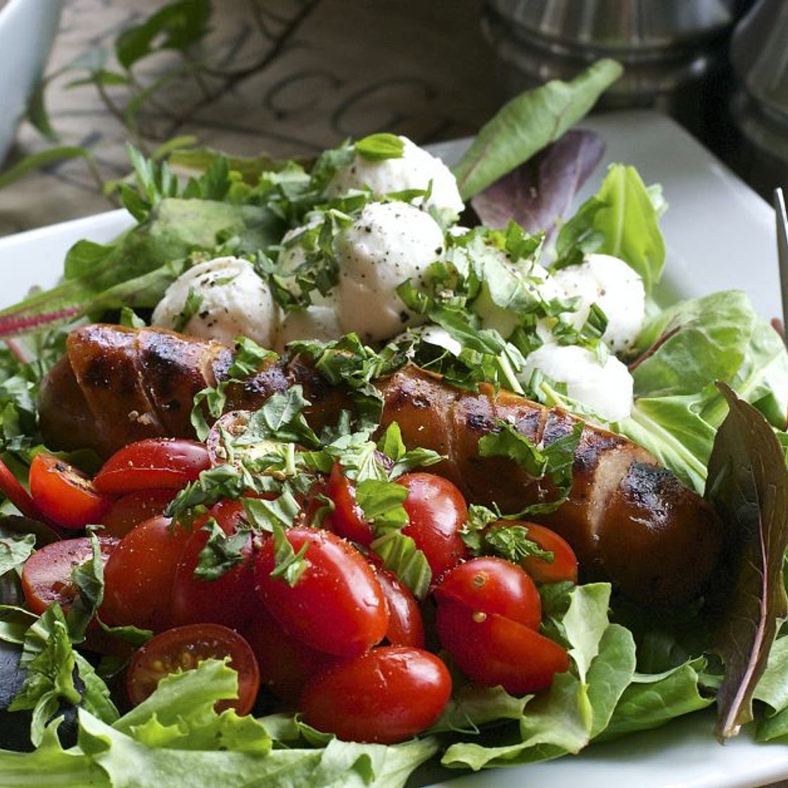 Italian Sausage Caprese Salad - What the "Forks" for Dinner