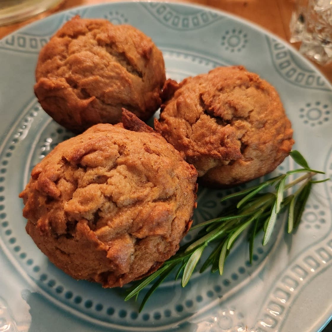 Mini Peanut Butter and Banana Muffins