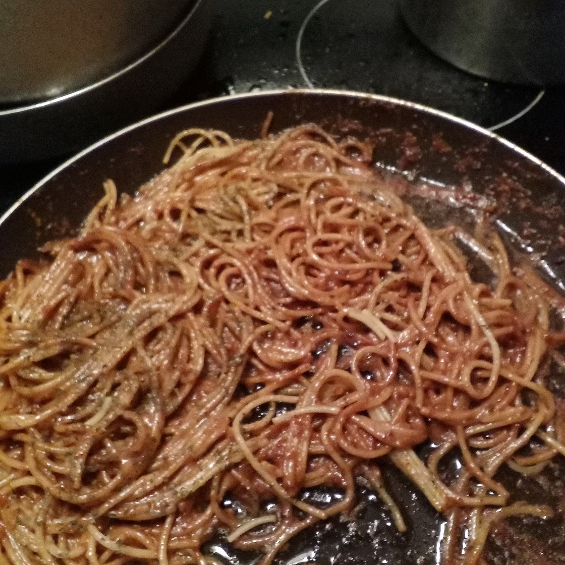 Creamy Tuscan Spaghetti with Scallops