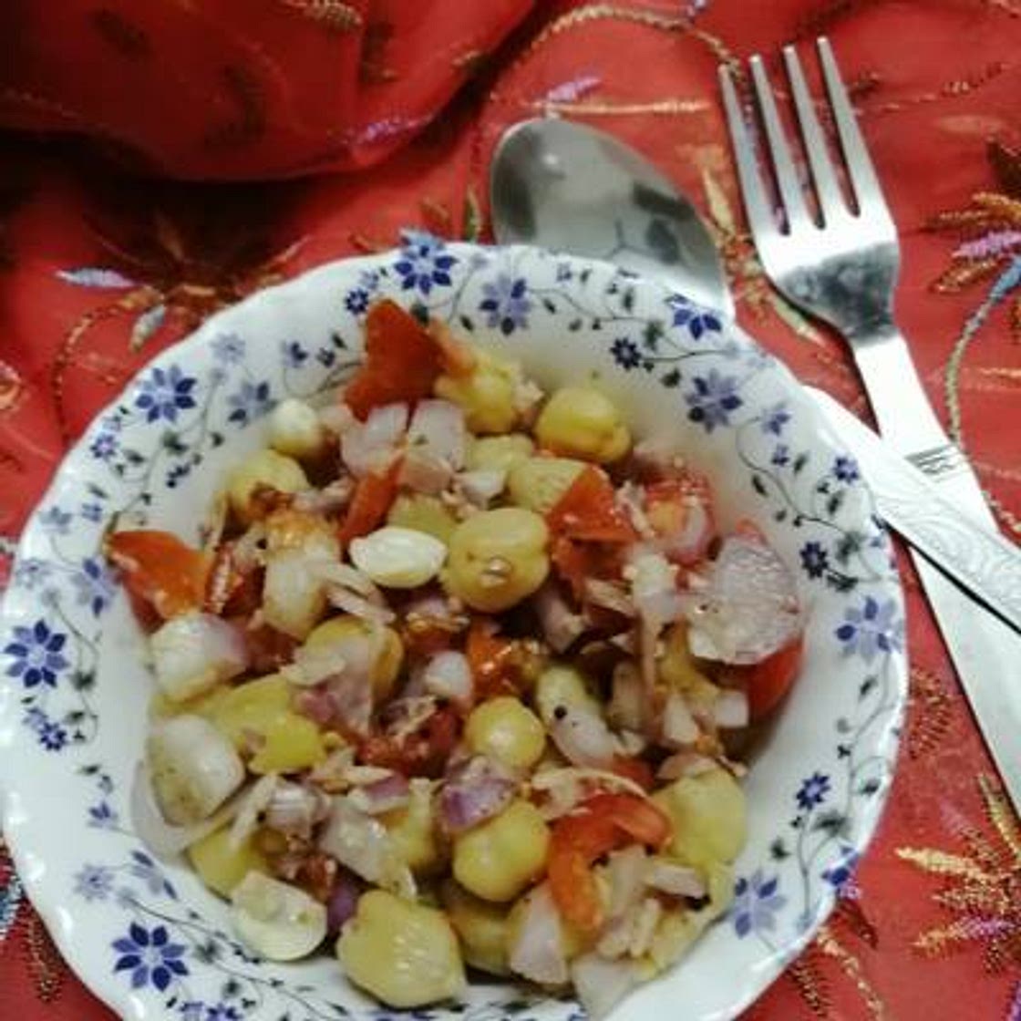 काबुली (छोले) चना चाट (kabuli (Chole) chana chaat recipe in hindi)