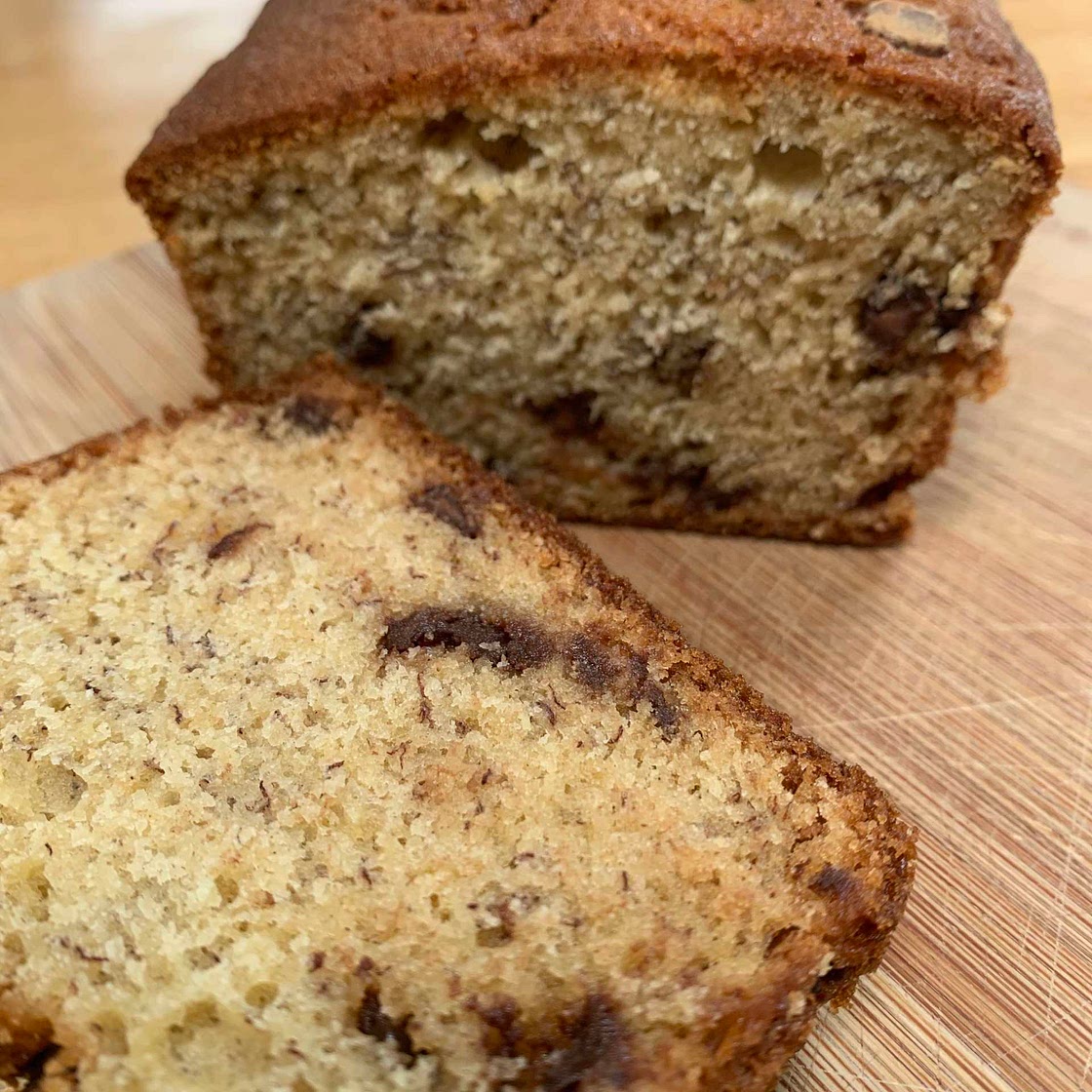 Banana & Choc Chip Loaf Cake 