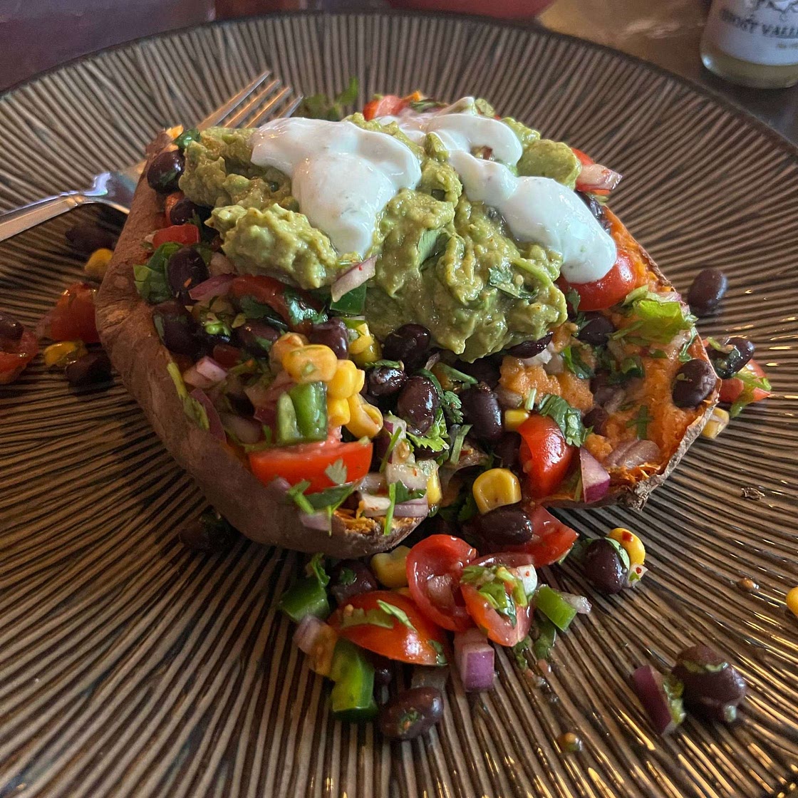 Black Bean Stuffed Sweet Potatoes