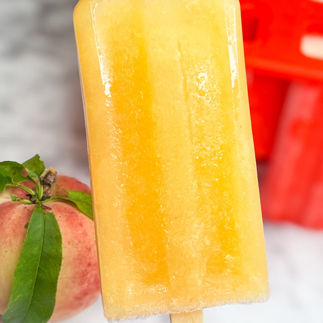 Peach Winesicles