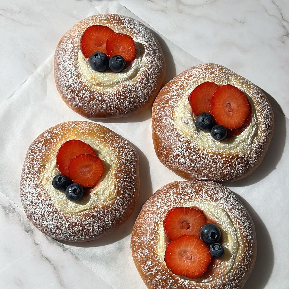 Strawberry Cream Cheese Brioche