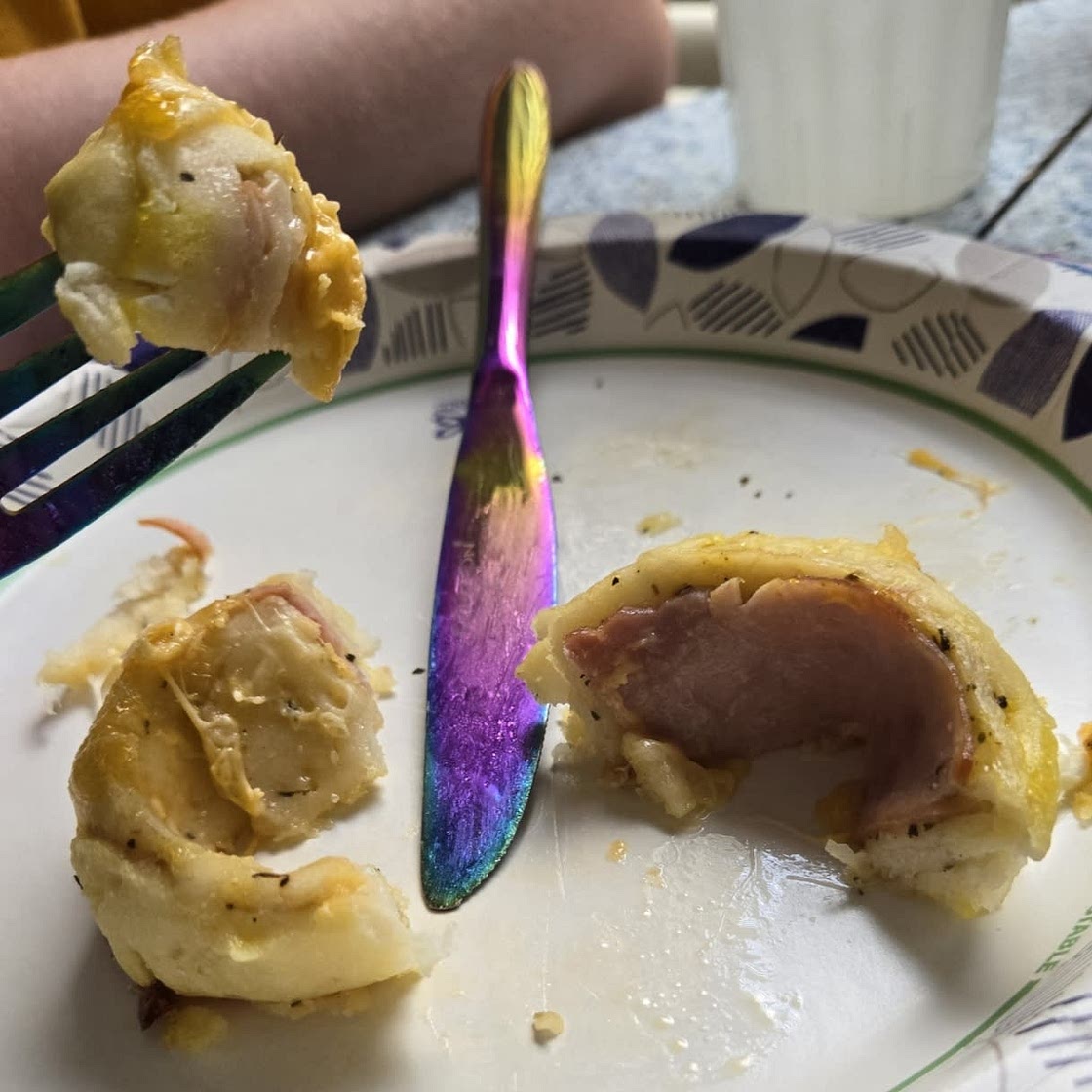 Baked pinwheels, w DIY dough