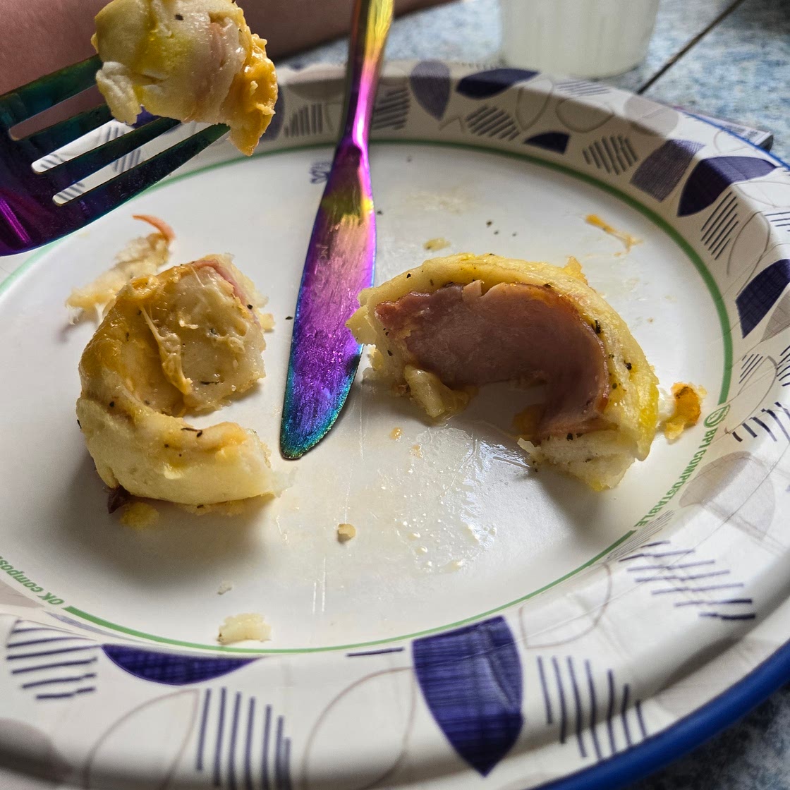 Baked pinwheels, w DIY dough