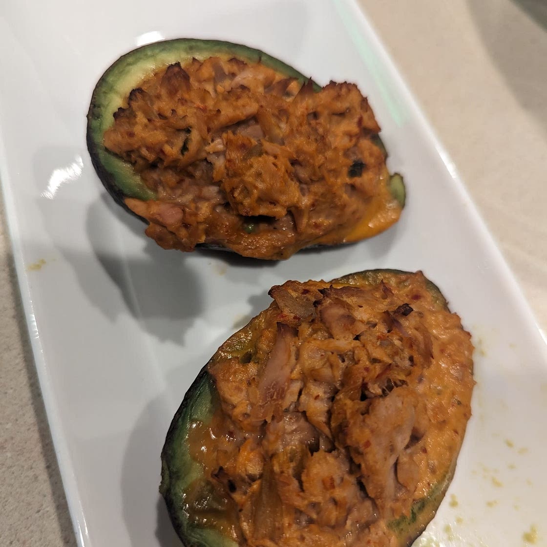 Air Fryer Tuna Stuffed Avocados
