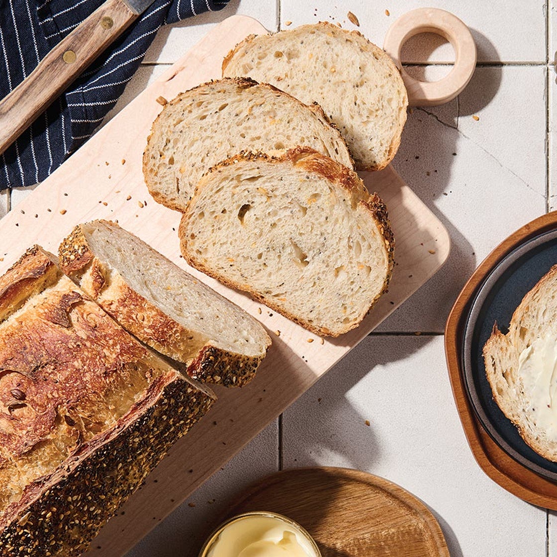 No-Knead Sourdough Bread
