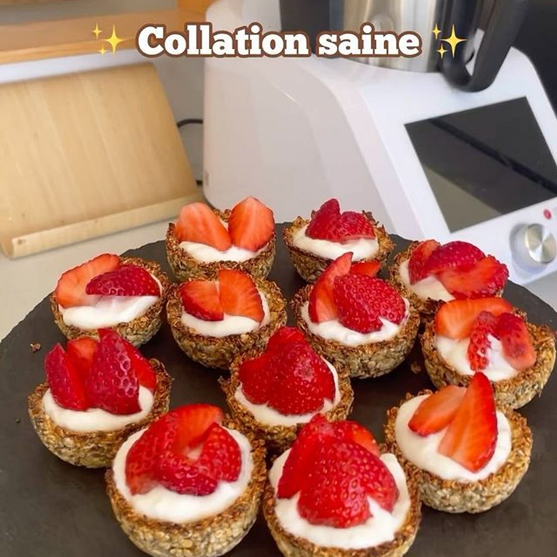 Tartelettes à la fraises 🍓 ✨ Les ingrédients : • fraises (ic