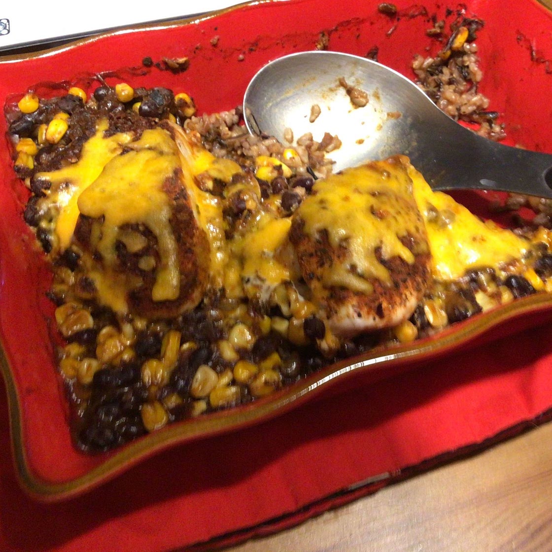 Creamy Baked Chicken and Whole-Grain Rice
