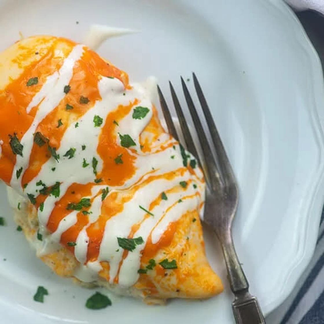 Buffalo Ranch stuffed Chicken Breasts 