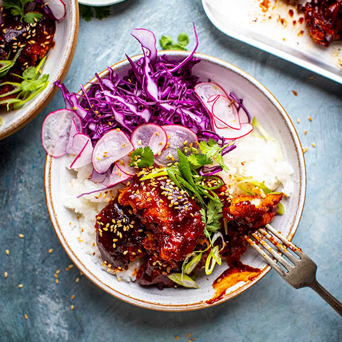 Donal Skehan Korean Fried Chicken Bowls