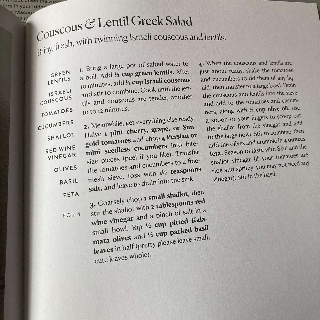 Couscous and Lentil Greek Salad