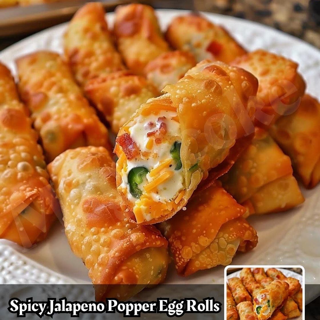 Spicy Jalapeno Popper Egg Rolls