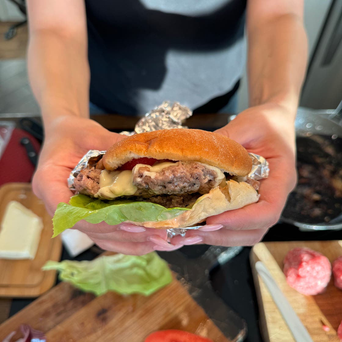 Homemade Smash Burgers