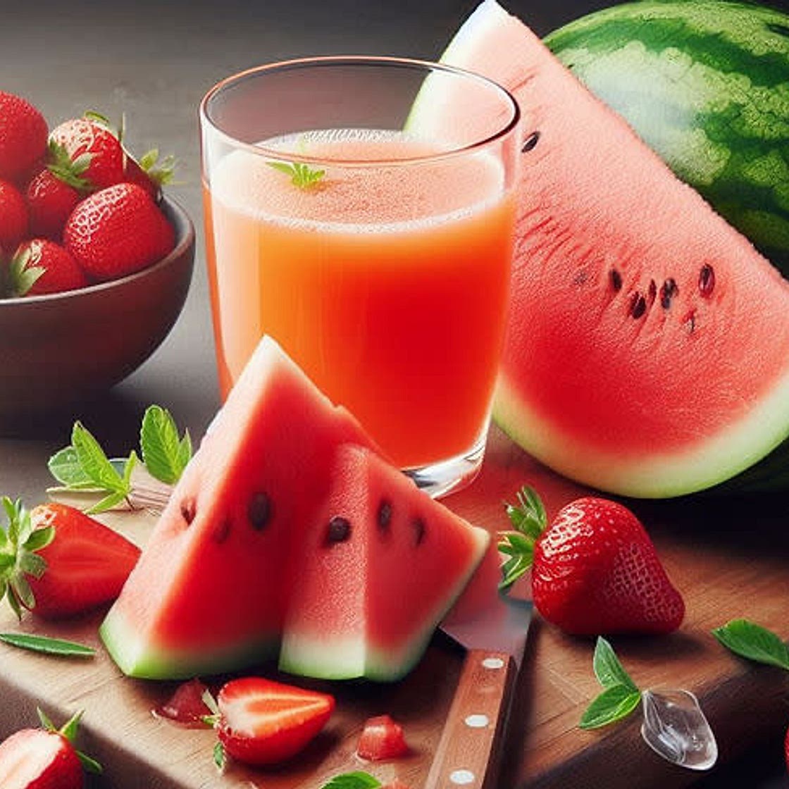 Watermelon &  Strawberry Juice